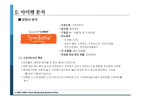 파스타 전문점 사업 계획서 -9