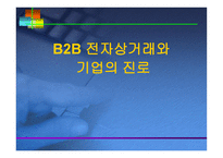 B2B 전자상거래와 기업의 진로 -1