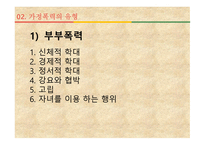 가족복지론 가정폭력가족 - 개념, 유형 -4