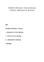 [사회복지] 복지교육의 구성요소(학교교육, 지역사회, 대학교육에서의 복지교육)-1