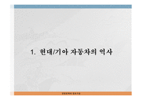 기아 자동차의 전략 현대기아 자동차의 역사 국내시장 위상 및 경쟁력 유지 전략 해외시장 위상 및 경쟁력 기아 자동차 글로벌시장-3