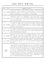 만0세 일상생활,놀이활동 2학기 관찰일지와 발달평가 6명-3