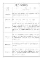 만0세 2학기 발달평가 / 5명분량 발달평가 / 평가제,평가인증 발달평가-5