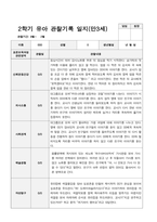 만 3세 1년 1학기2학기 유아 관찰기록일지 30페이지-18