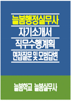 늘봄행정실무사 자기소개서] 늘봄실무사 자소서 면접질문 및 모범답변 직무수행계획서 교육공무직원 채용 늘봄행정실무사 지원동기 늘봄학교 채용 주요경력 및 직무수행계획 기타 자기소개-1