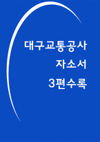 대구교통공사 자소서 최종합격 3편 모음-1