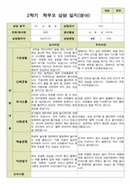 평가제- 만 2세 12명 부모상담일지 2학기-1