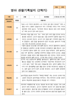 평가제 - 만 0세 6명 1학기 2학기 영아관찰일지-7