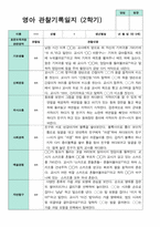 평가제 만 0세  6명 1학기 2학기 영아관찰일지-12