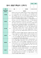 만 0세 6명  2학기 관찰일지 -평가제-6