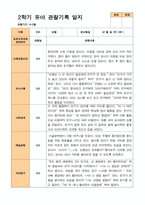 2학기 관찰일지와 부모상담일지  만 3세 24명-4