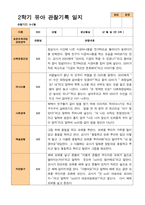 2학기 관찰일지와 부모상담일지  만 3세 24명-15