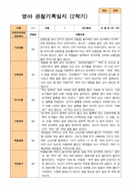 2학기 관찰일지와 부모상담일지 만 1세 10명 -평가제-5