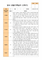 2학기 관찰일지와 부모상담일지 만 1세 10명 -평가제-6