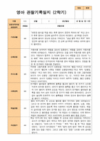 2학기 관찰일지와 부모상담일지 만 1세 10명 -평가제-8