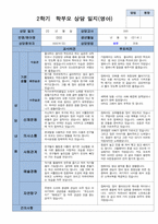 2학기 관찰일지와 부모상담일지 만 1세 10명 -평가제-11