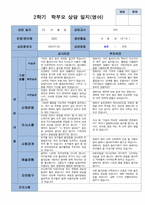 2학기 관찰일지와 부모상담일지 만 1세 10명 -평가제-15