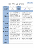 2학기 관찰일지와 부모상담일지 만 1세 10명 -평가제-20