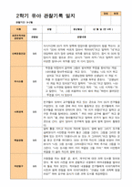 2학기 관찰일지와 부모상담일지 만 4세 24명-1