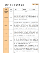 2학기 관찰일지와 부모상담일지 만 4세 24명-20