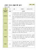 2학기 관찰일지와 부모상담일지 만 5세 25명 -평가제-1