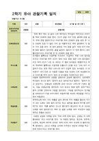 2학기 관찰일지와 부모상담일지 만 5세 25명 -평가제-10