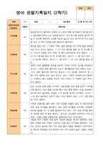 2학기 관찰일지와 부모상담일지  만 2세 11명-평가제-5