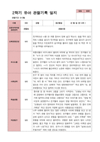 만 4세 22명 2학기 관찰일지와 부모상담일지  - 평가제-5