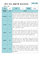 만 3세  1학기 2학기 유아관찰일지  20명-10