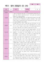 만2세 1학기 2학기 영아 관찰일지 12명-9