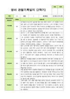 만2세 1학기 2학기 영아 관찰일지 12명-13