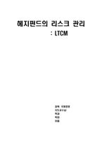 [국제경영전략] 헤지펀드의 리스크 관리- LTCM-1