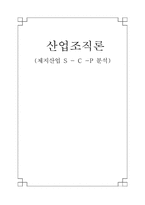 [산업조직론] 제지산업 S - C -P 분석과 문제점 대책방안-1