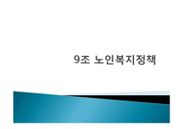 한국의 노인복지 정책의 개선방안-1