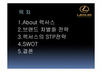 렉서스(LEXUS) STP 사례연구-2