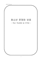 [청소년문제와보호] 학교중퇴와 부적응에 관한 연구-1