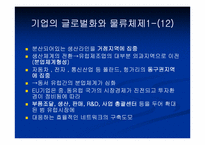 [국제물류론] 기업의 글로벌화와 물류체제-13