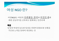 [시민사회와NGO] 여성 NGO에 관한 고찰-3