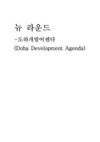 뉴라운드 -도하개발어젠다(Doha Development Agenda)-1