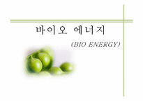 [생명과학] 바이오 에너지(BIO ENERGY)-1