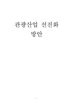 관광산업 선진화 방안-1