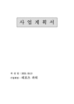 [사업계획서]레져이벤트 사업계획서-1