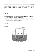 [재료공학] 전착 공정을 이용한 Ni 나노선의 제조 및 특성 분석-1