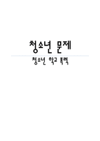 청소년 학교 폭력 문제와 예방 대책-1