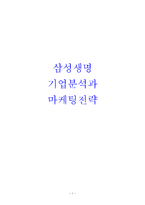 삼성생명 기업 경영전략분석및 마케팅전략분석과 삼성생명 새로운 전략제안-1