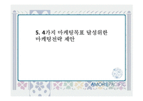 아모레퍼시픽 기업 성공사례분석과 아모레퍼시픽 마케팅전략분석과 아모레퍼시픽 마케팅목표설정뒤 목표달성위한 마케팅전략 제안-7