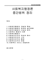 [사회복지행정론] 사회복지행정론 중간범위 정리(개념, 특성, 체계, 접근방법, 이념, 원칙, 이론, 목표, 원리, 구조, 환경, 문화, 서비스 전달체계)-1