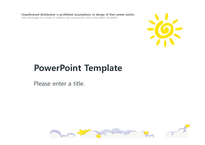 태양 구름 별 하늘  배경파워포인트 sky 예쁜 깔끔한 심플한 PowerPoint PPT 프레젠테이션-1