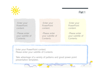 태양 구름 별 하늘  배경파워포인트 sky 예쁜 깔끔한 심플한 PowerPoint PPT 프레젠테이션-8