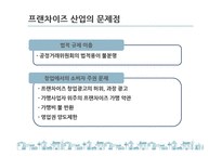 국내 프랜차이즈 산업 현황과 문제점 및 발전방안-13